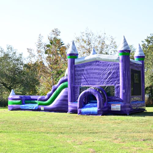 JumpOrange Commercial Grade Dark Night Wraparound Combo Inflatable 32' x 13' x 15'