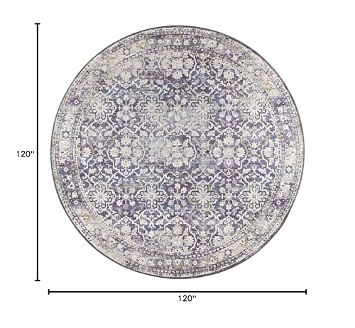 Dalyn Jericho JC3 Violet 10' x 10' Rectangle Soft Round Rug