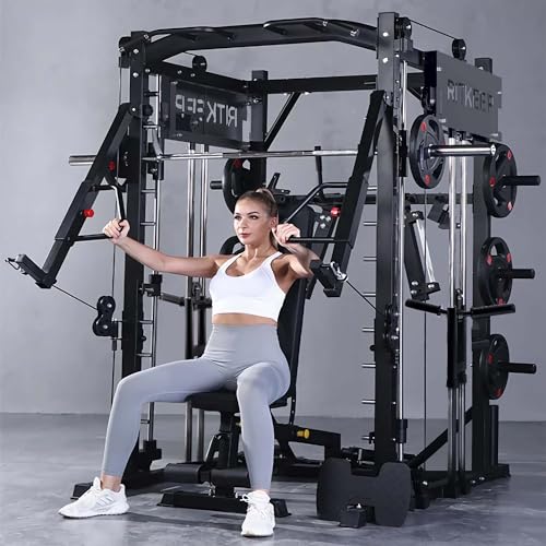 RitKeep Fitness PMAX-4750 Dual Plate Loaded Smith Machine Black