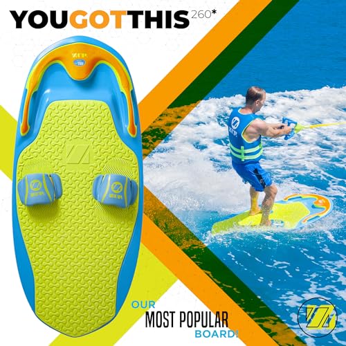 ZUP You Got This 2.0 Board All-in-One Kneeboard Wakeboard Wakeskate Wakesurf Board Blue