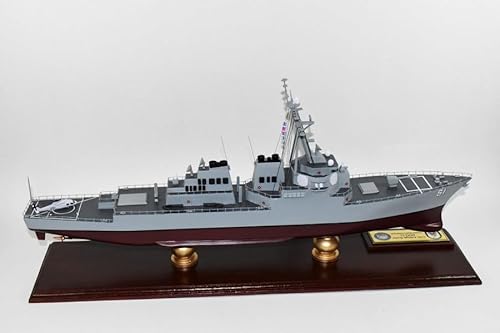 Squadron Nostalgia LLC USS Arleigh Burke (DDG-51) Scale Model Mahogany Multicolor
