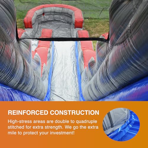 JumpOrange Commercial Water Slide with Splash Pool Titanium