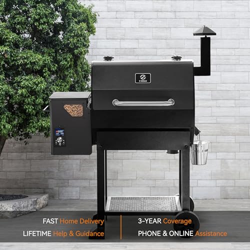 Z GRILLS 2023 Pellet Grill with PID 2.0 Control, Extra-Large Cooking Area, Meat Probes Black