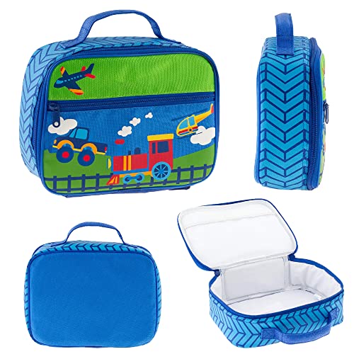 AVENTIS Child's Espresso Table Set with Shelf & 2 Chairs + Blue Automobile Travel Bundle Ages 3+