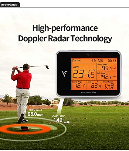 Voice Caddie SC300 Swing Caddie Portable Launch Monitor Black