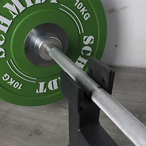 CKIDS Barbell Deadlift Bar Jack Double Grooved - Load/Unload Weight Plates, Olympic Bar for Deadlifts & Weight Training