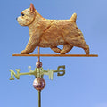 Norwich Terrier Hand Carved & Painted Weathervane Wheaten 22 Inch