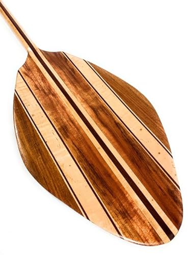 Tikimaster Premium Alii Design Paddle Koa & Bird Eye Maple 60 Inch Yellow