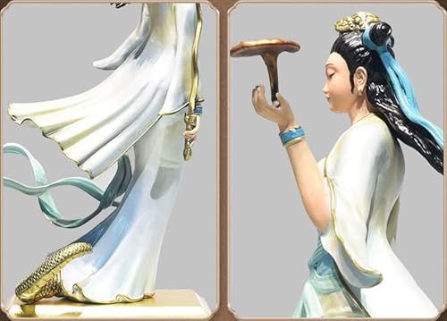 Generic Samael China Zodiac Snake Mascot Statue Multicolour