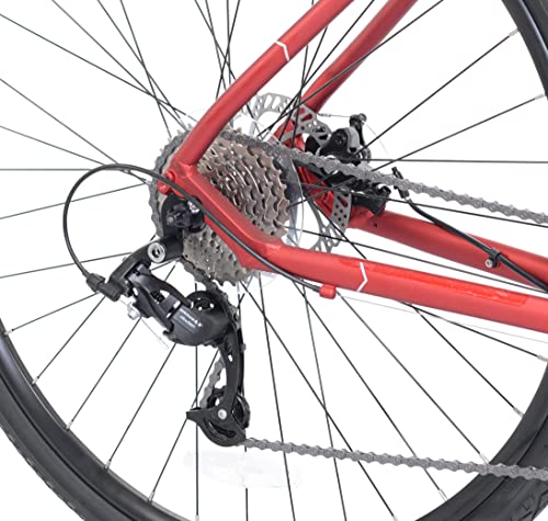 Giordano H2 Men's Hybrid Bicycle Red