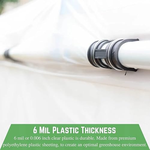 Farm Plastic Supply 4 Year Clear 6 Mil Greenhouse Plastic Sheeting Clear 40' x 100'