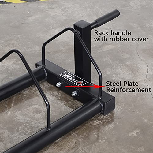 VEITEOX FTY Weight Plate Storage Rack with Handle and Wheels