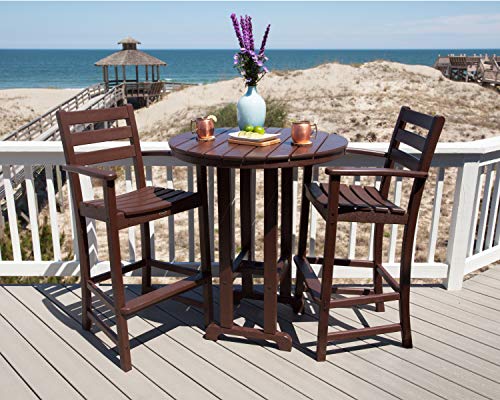 TREX Outdoor Furniture Monterey Bay Bar Set Charcoal Black