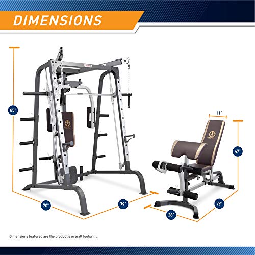 Marcy Smith Cage Workout Machine Silver