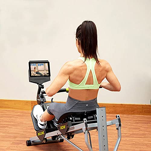 Total Gym Foldable Incline Rowing Machine with 6 Resistance Levels, Black