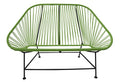 Innit Inlove Loveseat Cactus Weave on White Frame