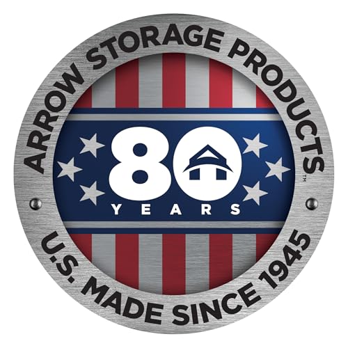 Arrow Shed Galvanized Steel Canopy 12’ x 6’ x 7’ Charcoal