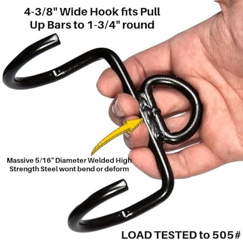 GRIP FREAK Thick Grip Wrist Roller with Dumbbell Hook