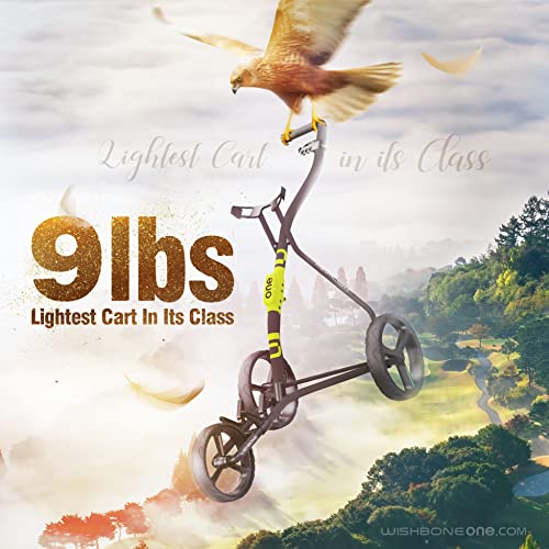 WishboneGolf Wishbone One Golf Push Cart Lime