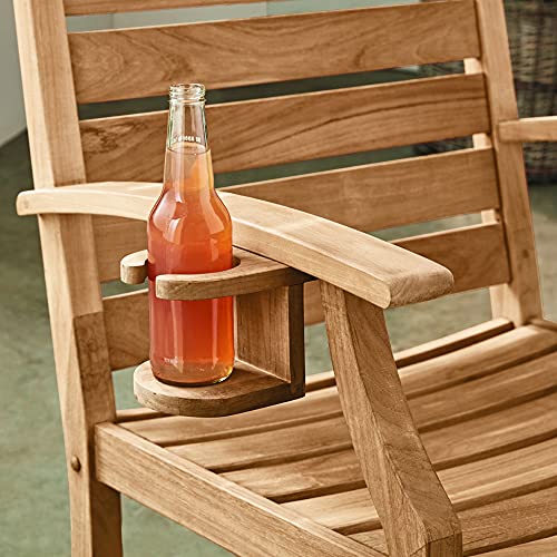 Cambridge Casual Briton Teak Wood 2 Piece Porch Rocking Chair Set