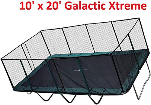 Galactic Xtreme Gymnastic Rectangle Trampoline 10x20 Ft with Net Enclosure