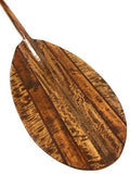 Tikimaster Exquisite Koa Paddle with Inlay 50 in Oahu Built Yellow