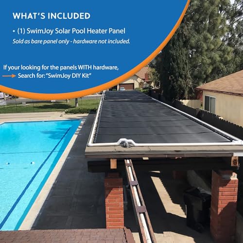 SolarPoolSupply Industrial Grade Solar Pool Heater Panel Black