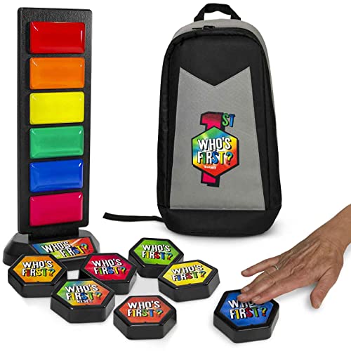 Trainers Warehouse Who's First? v3 Wireless Game 6 Buzzer System with Light Tower & USB Port - Multicolor