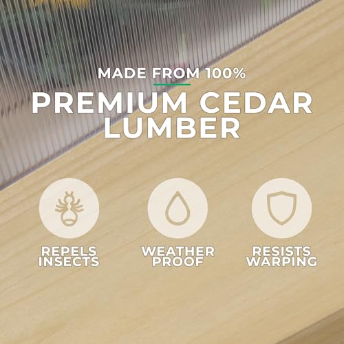 Yardistry 6.7' x 7.8' Meridian Greenhouse Beige