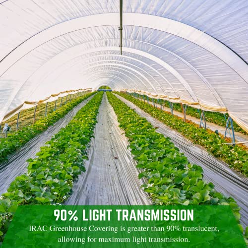 Farm Plastic Supply Clear IRAC Greenhouse Plastic Sheeting 6 Mil 40' x 80'