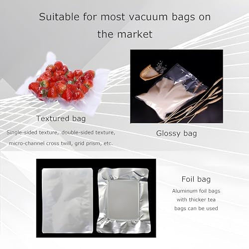 Banfluxion 110V Single Chamber Vacuum Sealer Machine 900W for Meat, Vegetables, Fruits