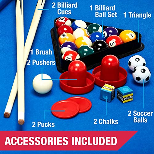 Generic 48" Indoor Combo Game Table 3 in 1 Brown