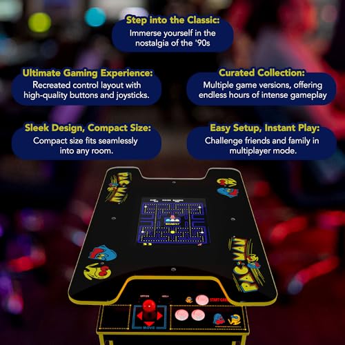 ARCADE1UP PAC-MAN Head-to-Head Arcade Table Black Series Edition