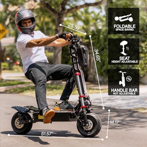 Tumotcy K8 Electric Scooter 6000W Dual Motor 70 Miles Range