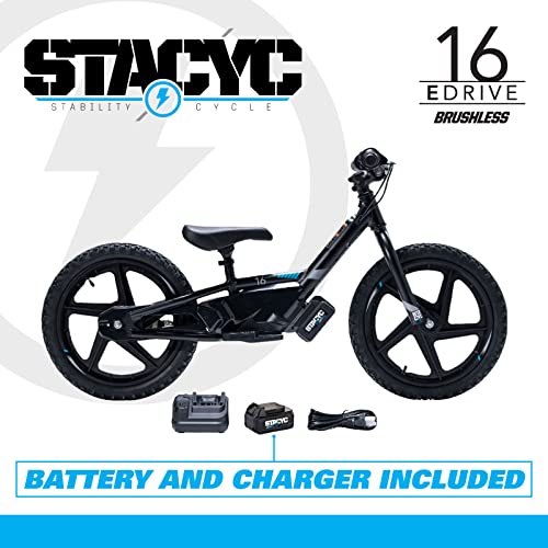 STACYC Brushless 16eDRIVE Electric Balance Bike Black