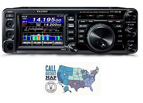 YAESU Bundle - FT-991A HF/VHF/UHF Transceiver with TM Quick Reference Card Multi-color