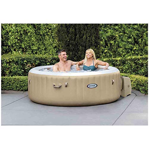 Intex PureSpa Bubble Massage Inflatable Spa Set Tan