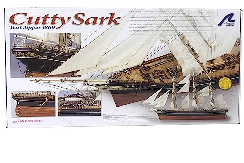 Artesanía Latina Wooden Ship Model Kit Cutty Sark 1:84 Scale Multicolor