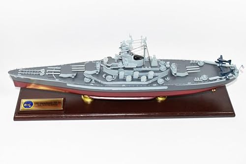Squadron Nostalgia LLC USS Massachusetts BB-59 Battleship Mahogany Model 24-Inch