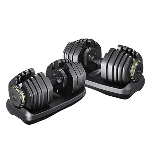 RitKeep Fitness Adjustable Weight Dumbbells 95 lbs Black