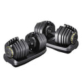 RitKeep Fitness Adjustable Weight Dumbbells 95 lbs Black