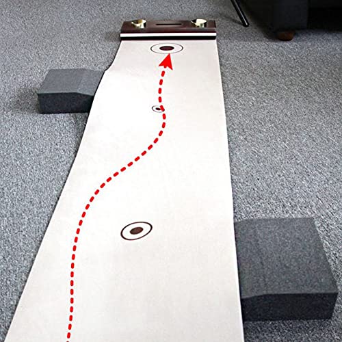 ROOKIE ROOKIE Golf Putting Practice Mat Carpet Artificial Grass Indoor Mat Navy