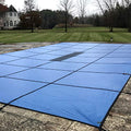 WaterWarden Premium Pool Safety Cover 18’ x 40’ Solid Blue With Drain Panel