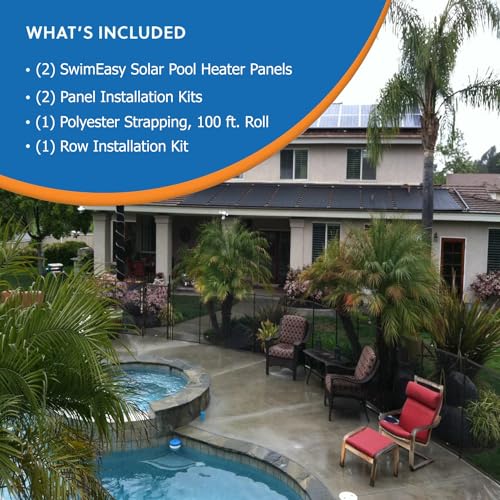 SolarPoolSupply DIY Solar Pool Heater Kit 2-4x8 / 2" I.D. Header