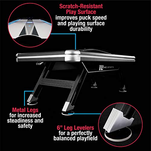 MD Sports 7.5' Titan Air Powered Hockey Overhead Score Table White/Black