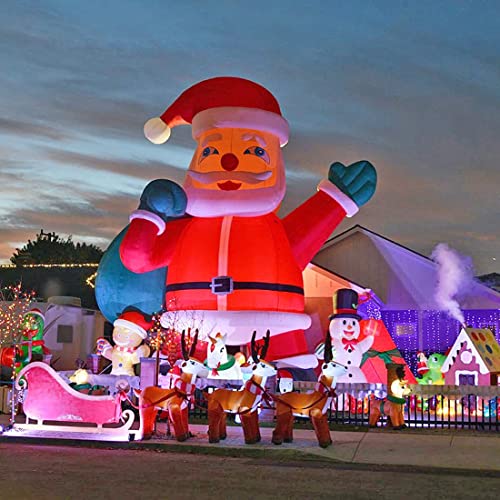 TKLoop Giant 26Ft Inflatable Santa Claus Red
