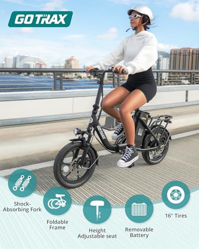 Gotrax NEPHELE 16" Folding Electric Bike White