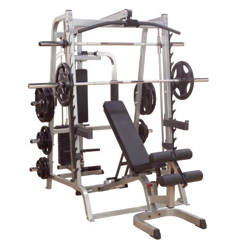Body-Solid Precise 7° Angle Smith Machine Home Gym Gray