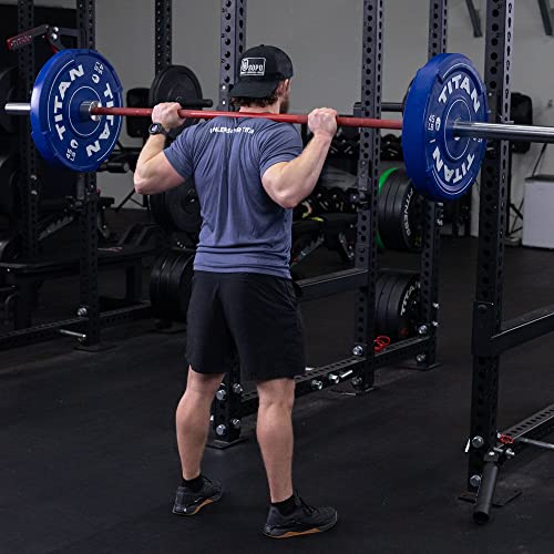 Titan Fitness 230 LB EZ-Grip Olympic Bumper Plates Set for Weightlifting and Strength Training