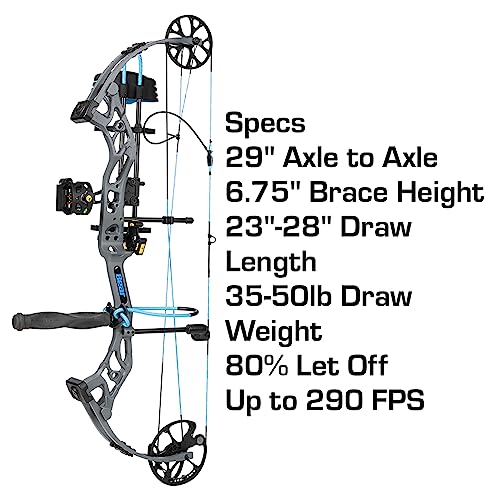 Bear Archery Prowess Ready to Hunt Compound Bow Package for Women and Youth Right Hand Mossy Oak Break Up Country DNA